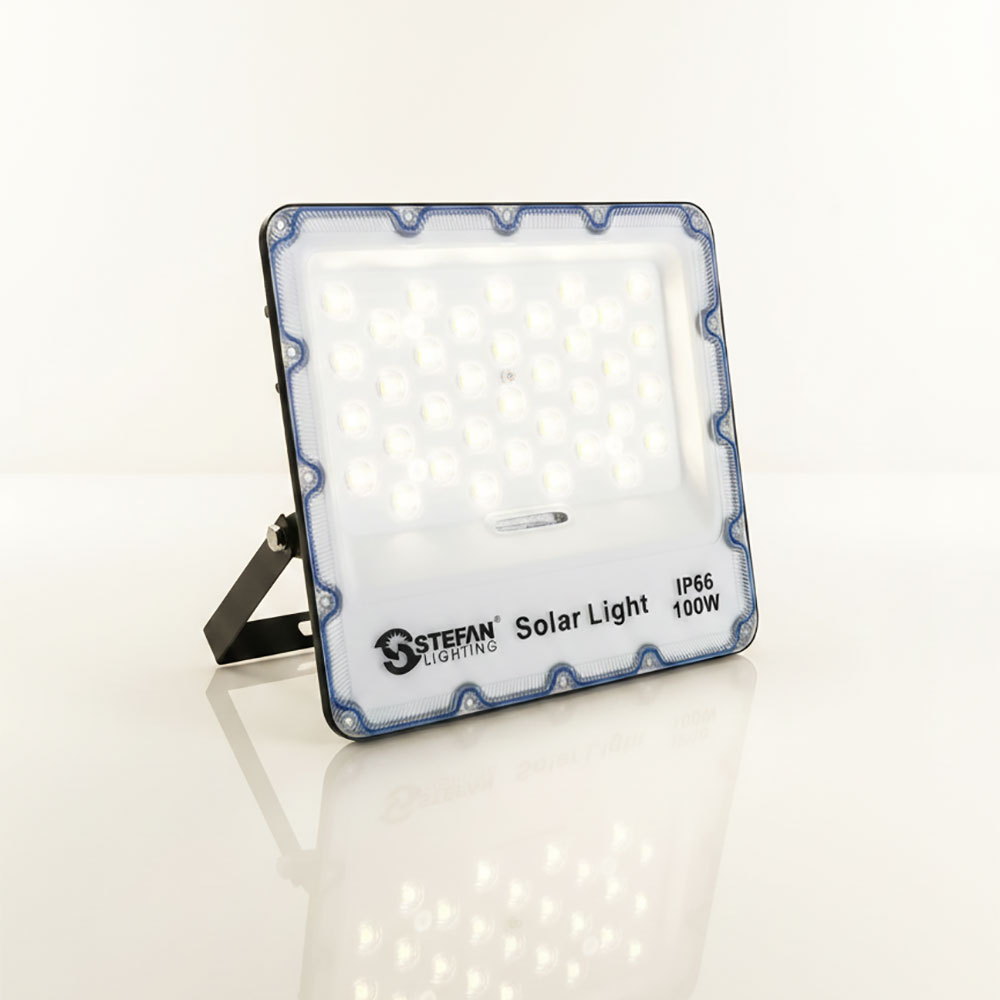 PROJECTEUR SMD 100W IP67 SOLAIRE NOIR