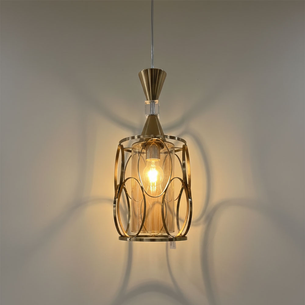 SUSPENSION GAïA OVAL DOREE – Image 2