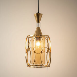 SUSPENSION GAïA OVAL DOREE