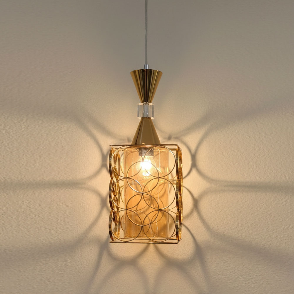 SUSPENSION CLARTE DORE