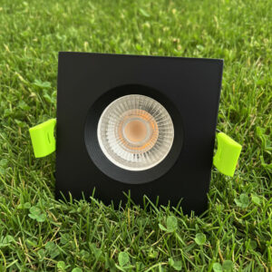 SOCLE SPOT CARRE FIXE AVEC MOTIF NOIR/BLANC