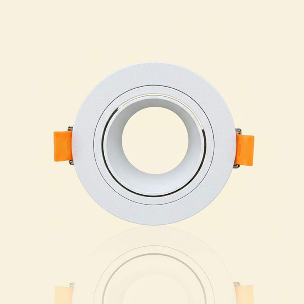 SOCLE PLASTIQUE ROND ORIENTABLE BLANC – Image 2