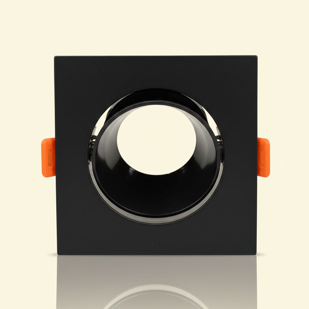 SOCLE CAREE SIMPLE ORIENTABLE NOIR PVC – Image 4