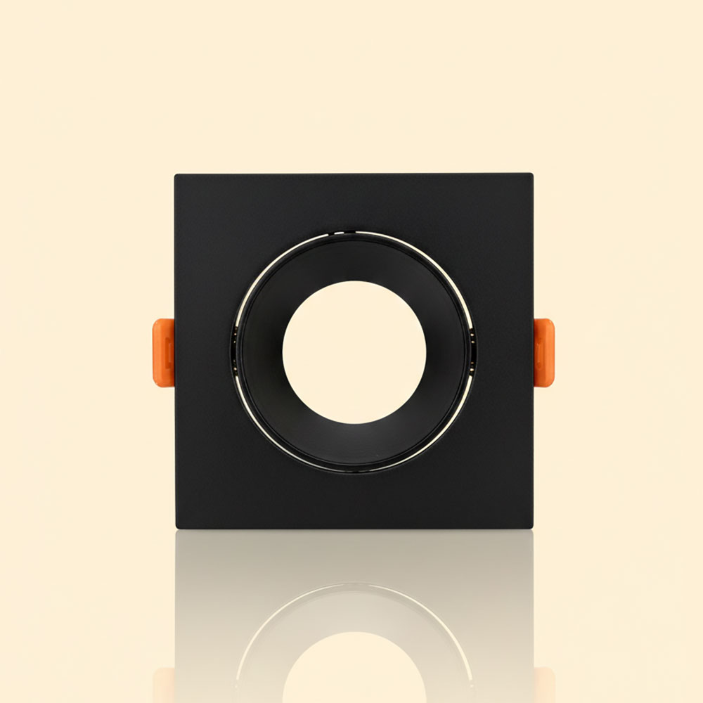 SOCLE CAREE SIMPLE ORIENTABLE NOIR PVC – Image 2