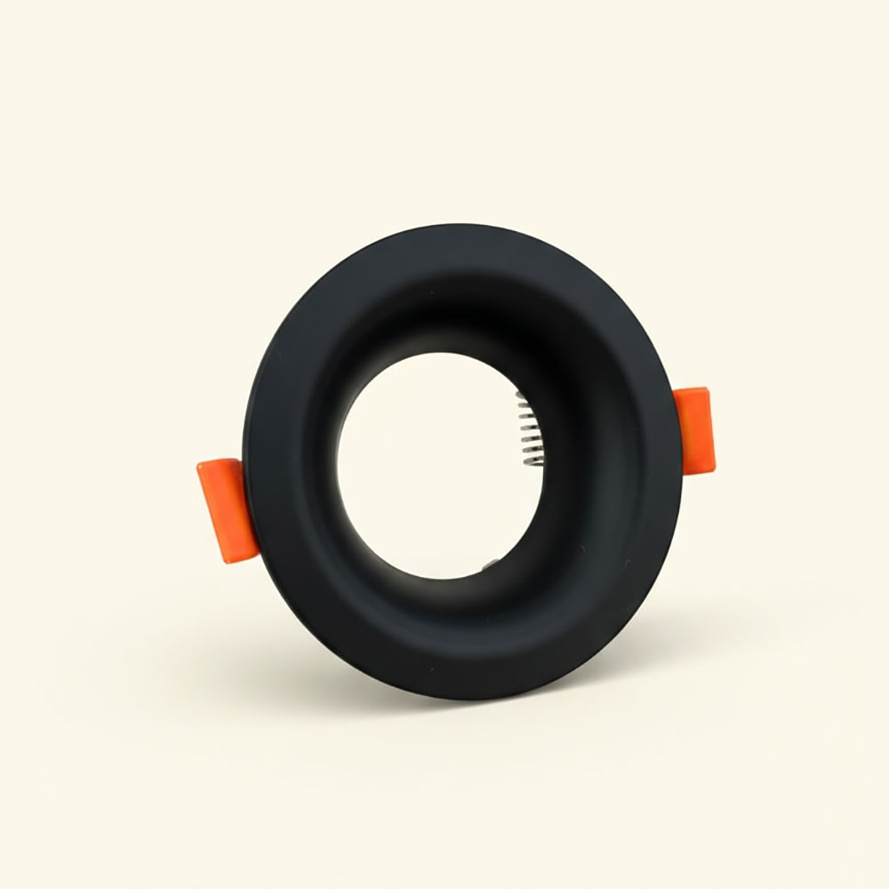 SOCLE ROND NOIR ALLUMINUIM A RETRAIT BOMBE – Image 3