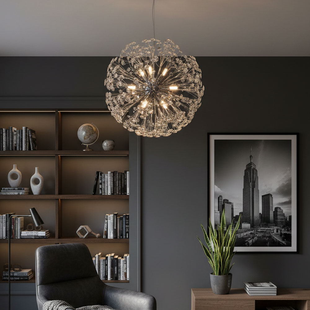 LUSTRE MACHMOUM ARGENT 60cm – Image 2