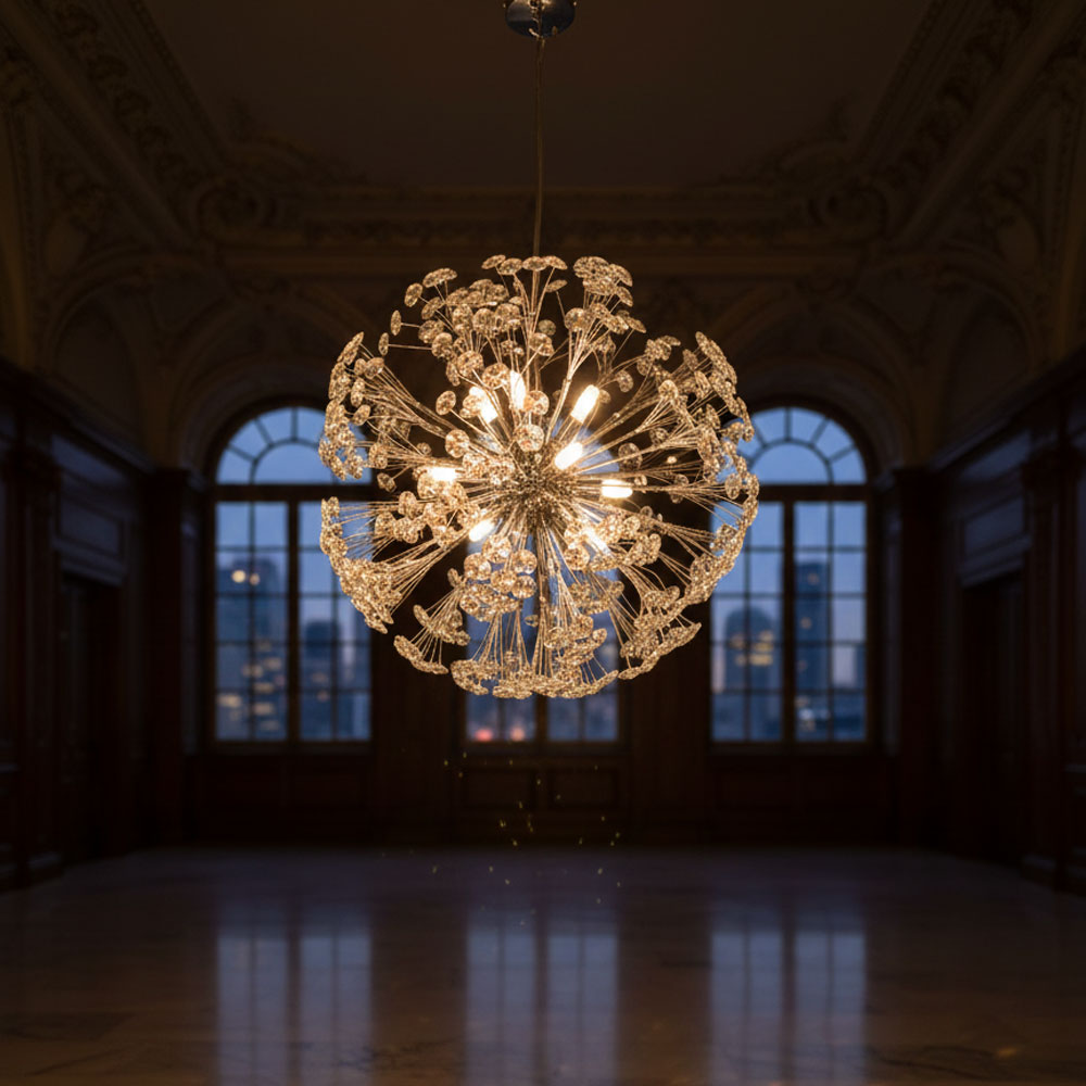 LUSTRE MACHMOUM ARGENT 60cm