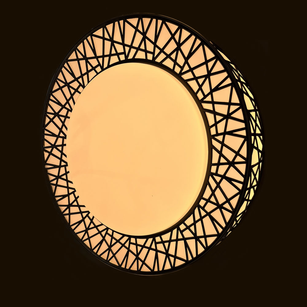 PLAFONIER BLACK GLOW 40CM + COMMANDE